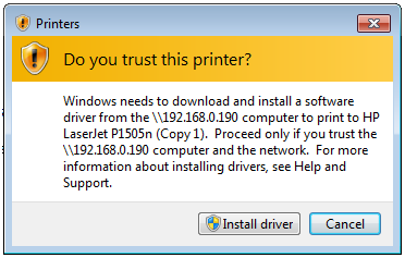 ติดตั้ง share printer ไม่ได้ ขึ้น Print Error 0X000003e3